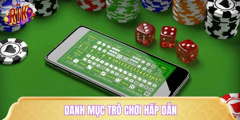 Giới thiệu RIKVIP với danh mục trò chơi hấp dẫn